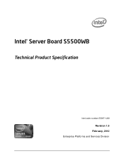 Intel S5500WB12V Product Specification