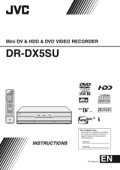 JVC DR-DX5S Instruction Manual