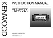 Kenwood TM-V708A User Manual