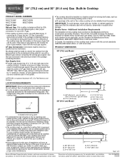 Maytag MGC7536WW Dimension Guide