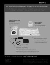 Sony DVO1000MD Product Brochure (DVO1000MD Accessory Guide)