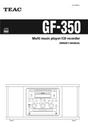 TEAC GF-350 Owners Manual