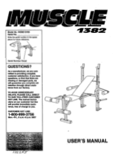 Weider 1382 Series User Manual
