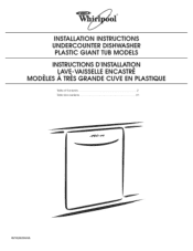 Whirlpool 24-Inch Installation Instructions