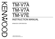 Kenwood TM-V7A User Manual