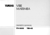 Yamaha YM-40 YM-40 Owners Manual