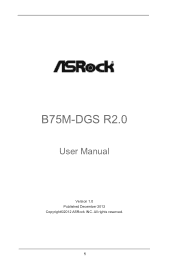 ASRock B75M-DGS R2.0 User Manual