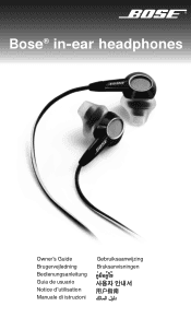 Bose 41217 Owner's guide