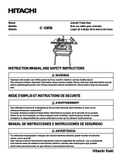 Hitachi C10RB Instruction Manual
