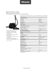 Miele Boost CX1 Cat & Dog Product sheet