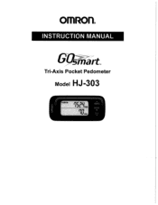 Omron HJ-303 Instruction Manual