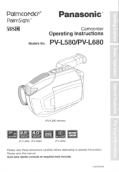 Panasonic PVL580D PVL580 User Guide