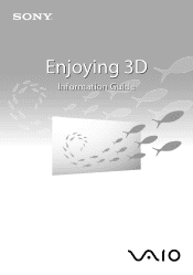 Sony VPCL23CFX Enjoying 3D Information Guide