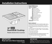 Whirlpool SC8720EDB Installation Instructions