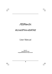 ASRock ALiveXFire-eSATA2 R3.0 User Manual