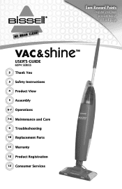 Bissell VAC&shine Vac & Shine User's Guide