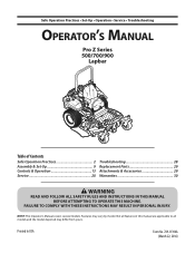 Cub Cadet PRO Z 554L KW Owners Manual