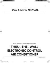Frigidaire FAH14EQ2T Use and Care Manual
