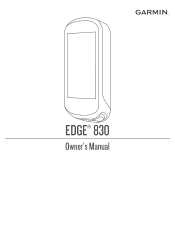 Garmin Edge 830 Owners Manual