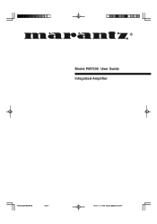 Marantz PM7200 User Manual