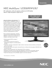 NEC LCD2690WUXI2-BK Specification Brochure