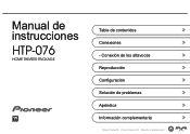 Pioneer HTP-076 Instruction Manual Spanish