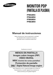 Samsung PPM42M5SBX User Manual (SPANISH)