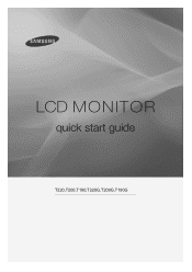 Samsung T220P Quick Guide (easy Manual) (ver.1.0) (English)