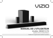 Vizio SB36512-F6 Manuel de l Utilisateur