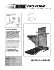 Weslo Cadence Lx25 Treadmill English Manual