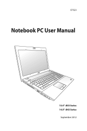 Asus B43V User's Manual for English Edition