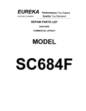 Electrolux SC684F Parts List
