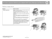 HP CM6030 HP Color LaserJet CM6040/CM6030 MFP Series - Job Aids - Replace Image Drums