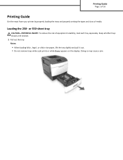 Lexmark MS810de Printing Guide