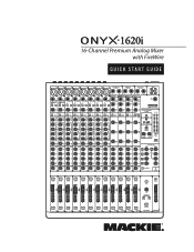 Mackie Onyx 1620i Quick Start Guide