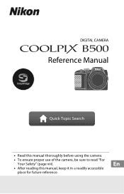 Nikon COOLPIX B500 Reference Manual - English