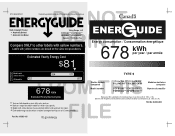 Viking VCFB5363 Energy Guide