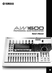 Yamaha AW1600 Owner's Manual