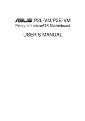 Asus P2L-VM P2L-VM User Manual