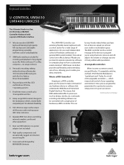 Behringer U-CONTROL UMX610 Brochure