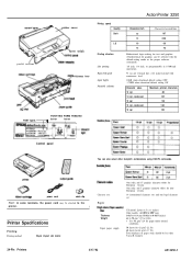 Epson ActionPrinter 3250 Product Information Guide