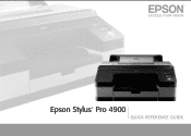 Epson Stylus Pro 4900 Quick Reference Guide