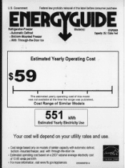 GE CFSP5RKBSS Energy Guide