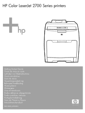 HP 2700n HP Color LaserJet 2700 - (Multiple Language) Getting Started Guide