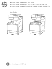 HP Color LaserJet Managed MFP E877z User Guide