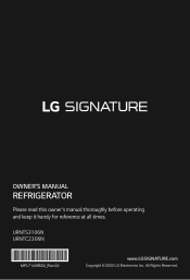 LG URNTC2306N Owners Manual