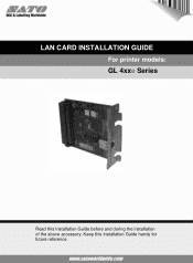 Oki GL408e GL408e/GL412e - LAN Card Install Guide
