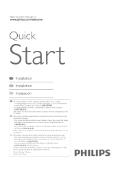Philips 46PFL7705D Quick start guide