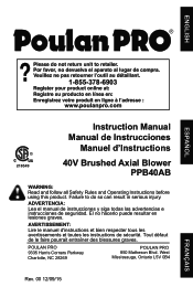 Poulan PPB40AB Owner Manual