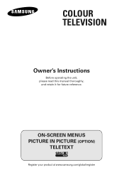 Samsung CW-29Z306V User Manual (user Manual) (ver.1.0) (English)